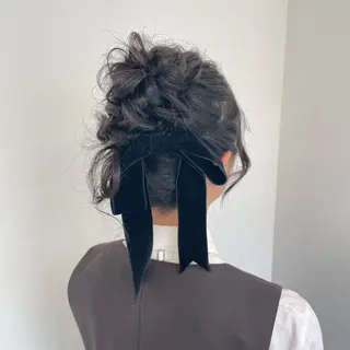 セミロング ヘアアレンジ 古沢 みづきのヘアスタイル