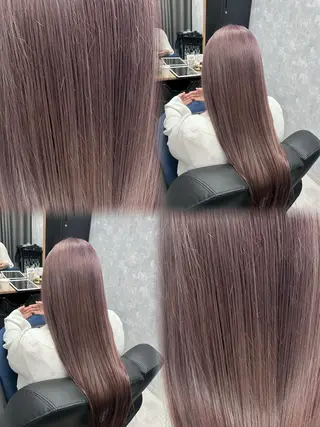 ロング ハイトーン×艶カラー 🤍MIZUKIのヘアスタイル