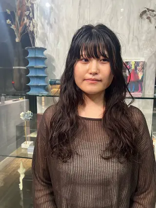 ロング パーマ ROBBY所属・松井美樹/似合わせ ガーリー・韓国のヘアスタイル