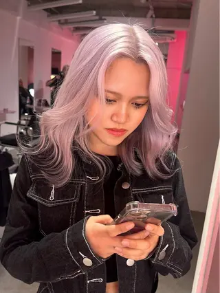 ミディアム ブリーチカラー 特化/MAHIROのヘアスタイル