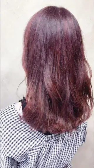 セミロング カラー パーマ 🌈髪質改善💕 縮毛矯正✨青木まで✨のヘアスタイル