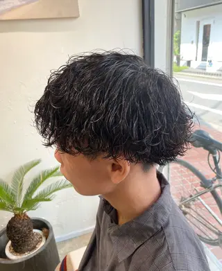 パーマ メンズ 🌴パーマオタク🌴 長谷川 諒佑🌈のヘアスタイル