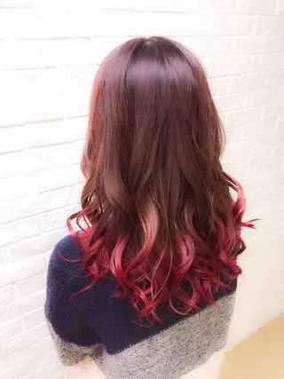 ミディアム カラー エクステリピート率 No.1 菊池　悠介のヘアスタイル