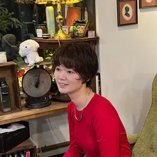 ショート パーマ 抜け感パーマ/ ショート/緒方椋のヘアスタイル