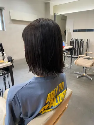 ミディアム 藤原 侑香のヘアスタイル