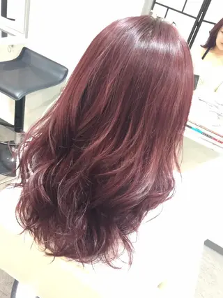 ロング カラー 吉本 yoshimotoのヘアスタイル