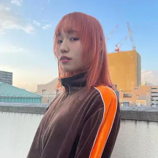 セミロング カラー パーマ/ブリーチ🐏 モデル募集中 ナナホのヘアスタイル