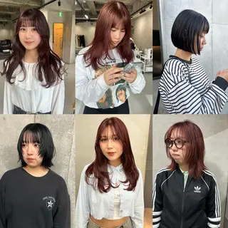 ミディアム カラー パーマ ヘアアレンジ メンズ viewstokyo所属・mana 暖色カラーカットのヘアスタイル