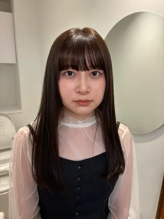 ロング カラー リン🔔ボブ cut ベージュカラー🤎のヘアスタイル