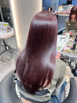 ロング カラー 아이리（アイリ）‪ 縮毛矯正⋆౨ৎﾟ⟡.のヘアスタイル