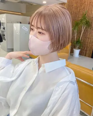 ショート カラー ✨似合わせカット🌼 アズサのヘアスタイル