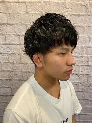 ショート パーマ メンズ 💈メンズ特化 副店長松浦一聖💈のヘアスタイル