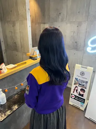 ロング カラー ヘアアレンジ 🐹ブリーチ/ボブ /韓国ヘア/蓮🐹のヘアスタイル