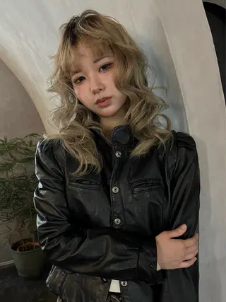 ロング カラー ORGN.所属・りね🪐グランジ /y2k/平成ギャルのヘアスタイル
