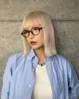 ミディアム カラー 🐈‍⬛🌙中野 紗知🌙🐈‍⬛のヘアスタイル