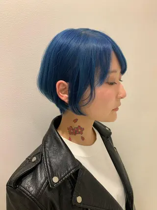 ショート カラー ハイトーン/ウルフ /小澤凌祐🦕のヘアスタイル