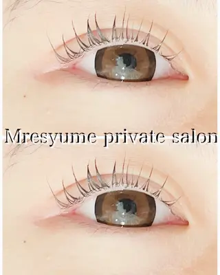 マツエク・マツパ Mresyume MAYUのマツエク・マツパデザイン