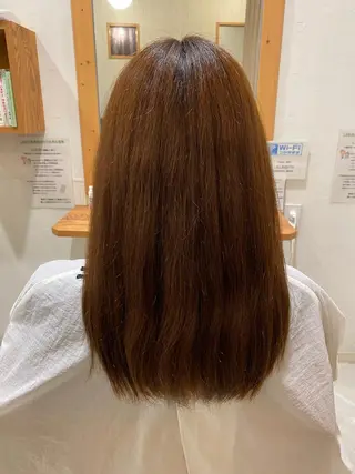 セミロング 猪股 華乃のヘアスタイル