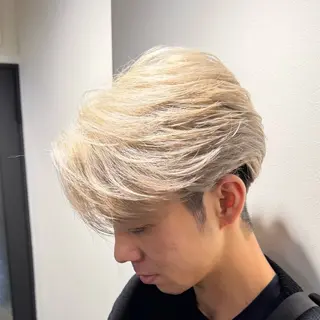 ショート カラー メンズ 🔱波巻きパーマ🔱 しゅうとのヘアスタイル