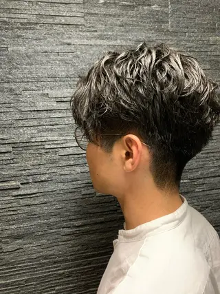 ミディアム パーマ メンズ カット無料 今野卓杜のヘアスタイル