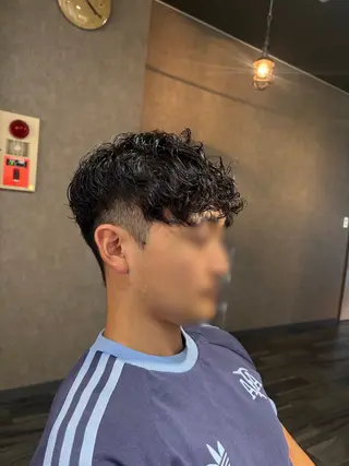 パーマ メンズ のどか 노도카のヘアスタイル