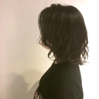 セミロング カラー しのはら まどかのヘアスタイル