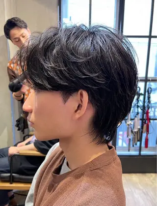 ショート パーマ メンズ amie高崎所属・高崎メンズパーマ 髪質改善TAKEのヘアスタイル
