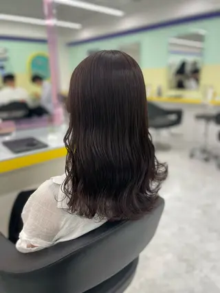 ロング カラー ヘアアレンジ ☁️縮毛矯正✖️ 透明感☁️りくのヘアスタイル