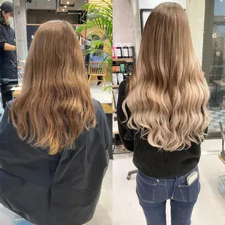 ロング カラー ヘアアレンジ TATSUYA アートディレクターのヘアスタイル