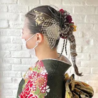 セミロング ヘアアレンジ kyoka .のヘアスタイル