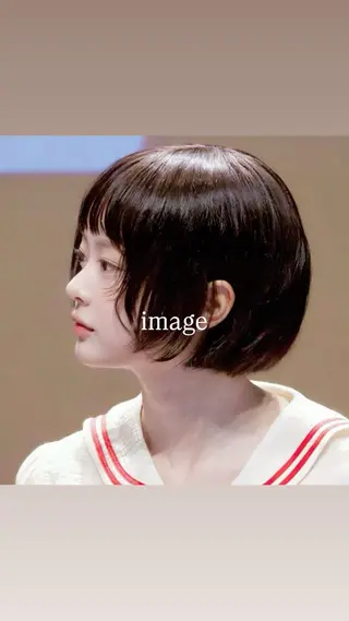 ショート ukaアシスタント 志賀彩子のヘアスタイル