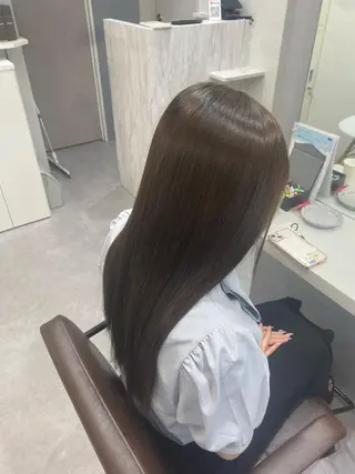 ロング カラー 韓国風cut/ 縮毛矯正/正岡幹康のヘアスタイル