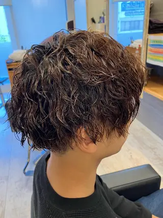 パーマ メンズ メンズ特化/パーマ/ フェードWATARUのヘアスタイル