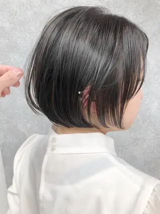ショート カラー 山下夕月 ショート🫧ボブのヘアスタイル
