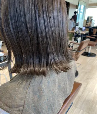 ミディアム カラー 佐藤 悠衣/透明感 カラー/似合わせ前髪のヘアスタイル