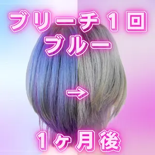 ショート カラー パーマ ヘアアレンジ アイブロウ 推し活専用 【派手髪】飯野ゆかりのヘアスタイル