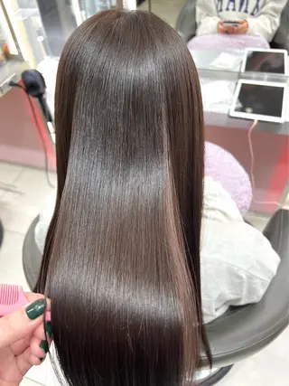 ロング Euphoria＋n池袋サンシャイン通り所属・縮毛矯正モデル募集中 yuuna🤍のヘアスタイル