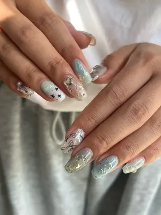 ネイル Hata nail 🎀個性派ニュアンスのネイルデザイン