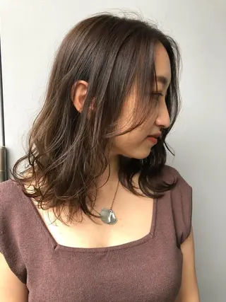 ミディアム カラー パーマ Nero✂︎ officialのヘアスタイル