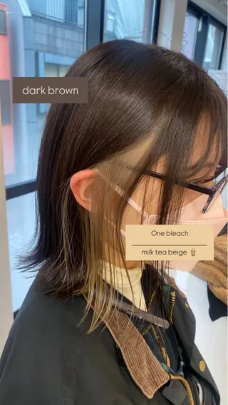 ミディアム カラー 🫧赤み消しカラー nanami🫧のヘアスタイル