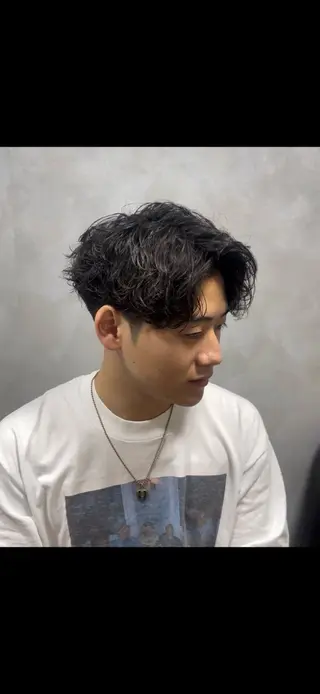 パーマ メンズ 吉田 タカスケのヘアスタイル