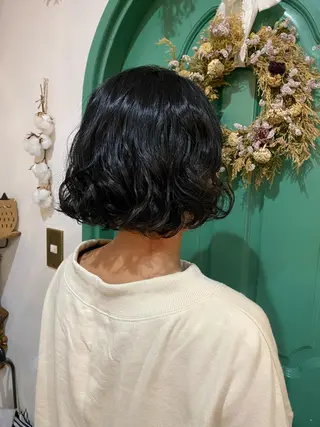 ショート パーマ 佐藤 美咲のヘアスタイル