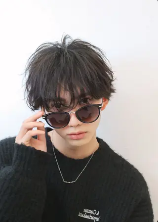 パーマ メンズ AITOKYO 天神大名所属・匠/ショウ 曲がる縮毛矯正のヘアスタイル