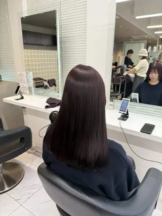 セミロング カラー ヘアアレンジ 💗横浜美容室 💗HARUNAのヘアスタイル