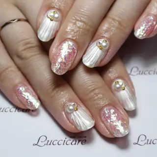 セミロング ネイル 高田 ちかこのネイルデザイン