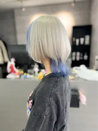 ショート カラー ハイトーンエクステ 🎩カズキ🎩のヘアスタイル