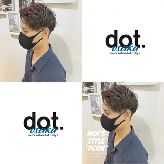 カラー パーマ メンズ CLUTCH天王寺 西藤遥河のヘアスタイル