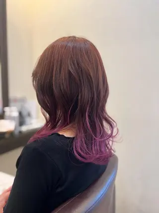 セミロング カラー ルービック 梅田茶屋町店のヘアスタイル