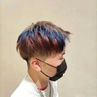 ショート カラー enn.bleach by t.a.g所属・SHUNTA /ブリーチ/レイヤーのヘアスタイル