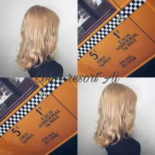 カラー 透明感カラー 青柳凌平のヘアスタイル
